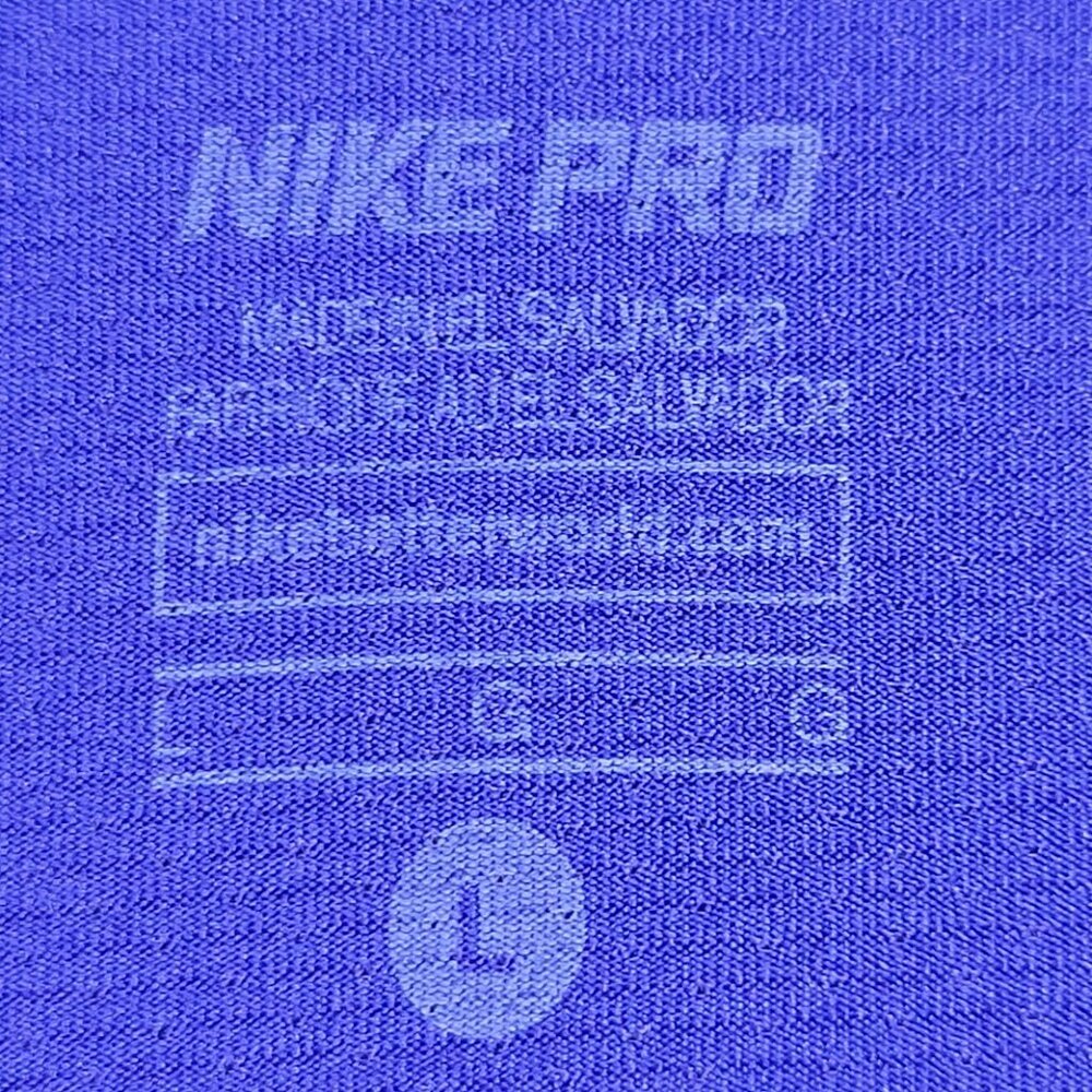 NIKE Pro Blue Racerback Tank Top Size L - Picture 3 of 4